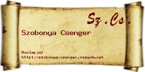 Szobonya Csenger névjegykártya